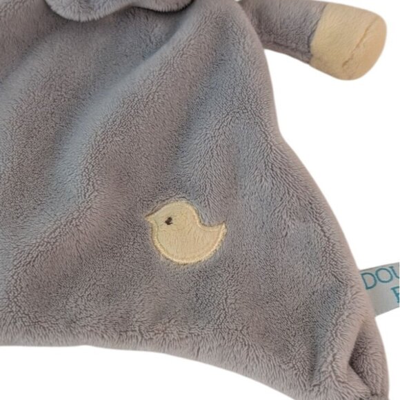 Douglas Baby Gray Elephant Lovey Baby Security Blanket Yellow Bird Teether - Picture 3 of 6